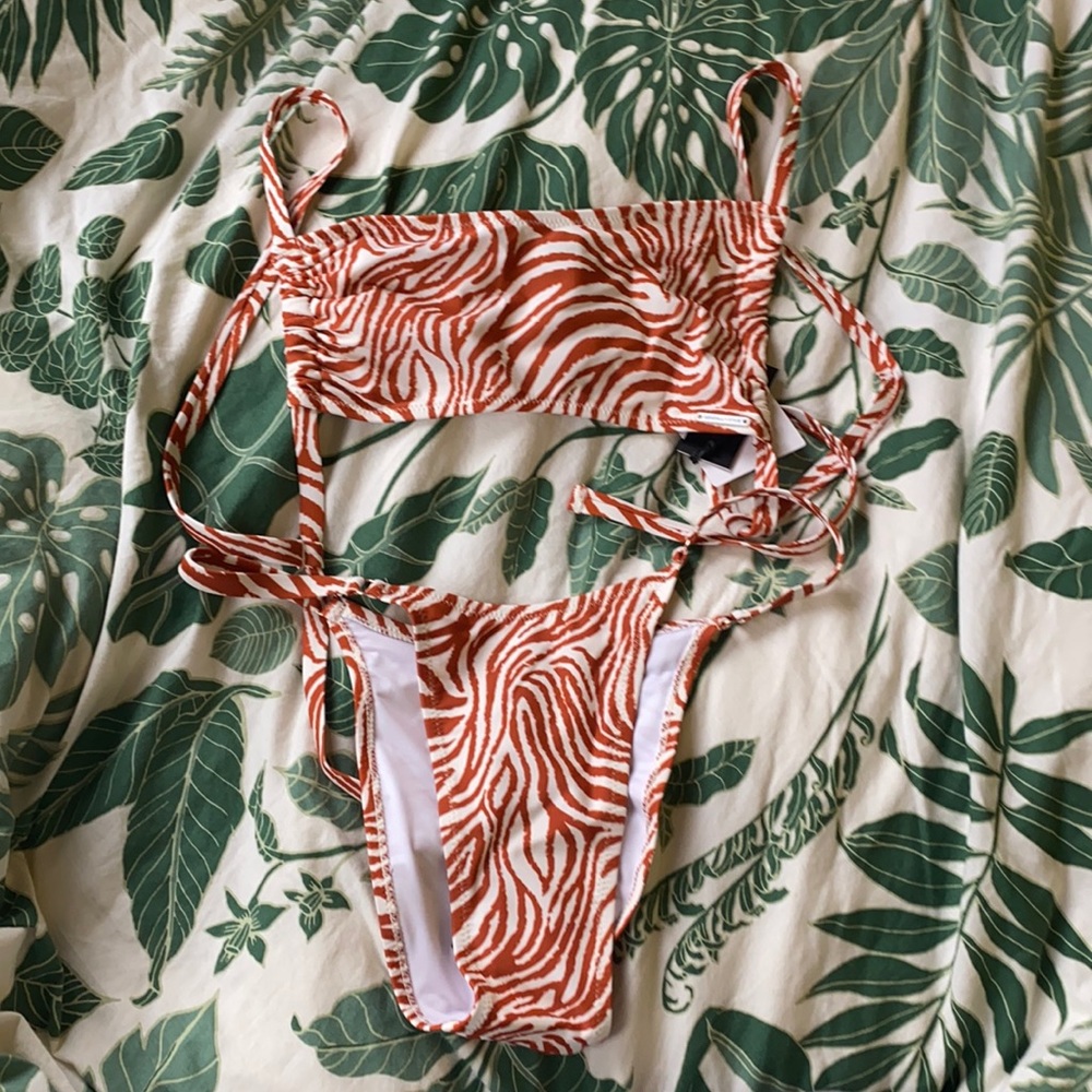 Zebra print bikini